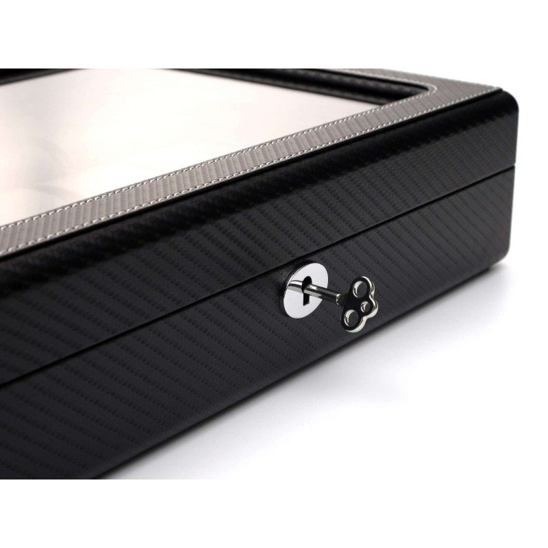 Шкатулка для зберігання годинників Salvadore 18W-KCC 340х260х90 мм Чорний