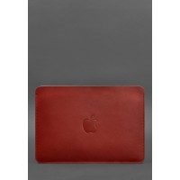 Чохол із натуральної шкіри для MacBook 13 дюйм Червоний BlankNote