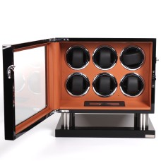 Шкатулка Salvadore для підзаводу 6 годинників 8006/BBR/D 6x6 Чорний