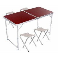 Стіл алюмінієвий розкладний для пікніка і туризму OPT-TOP зі стільцями (1756374574) Стіл алюмінієвий розкладний для пікніка і туризму OPT-TOP зі стільцями (1756374574)