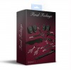 Набір Feral Feelings BDSM Kit 7 Black, наручники, поножі, конектор, маска, падл, кляп, затискачі