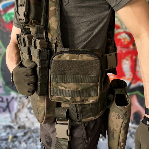 Тактичний підсумок для бічних бронеплит BroniQ Cordura 1000D MULTICAM (010735)