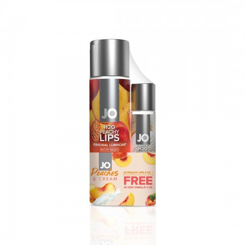 Комплект System JO GWP — Peaches & Cream — Peachy Lips 120 мл & H2O Vanilla 30 мл в інтернет супермаркеті PbayMarket! Комплект System JO GWP — Peaches & Cream — Peachy Lips 120 мл & H2O Vanilla 30 мл в інтернет супермаркеті PbayMarket!