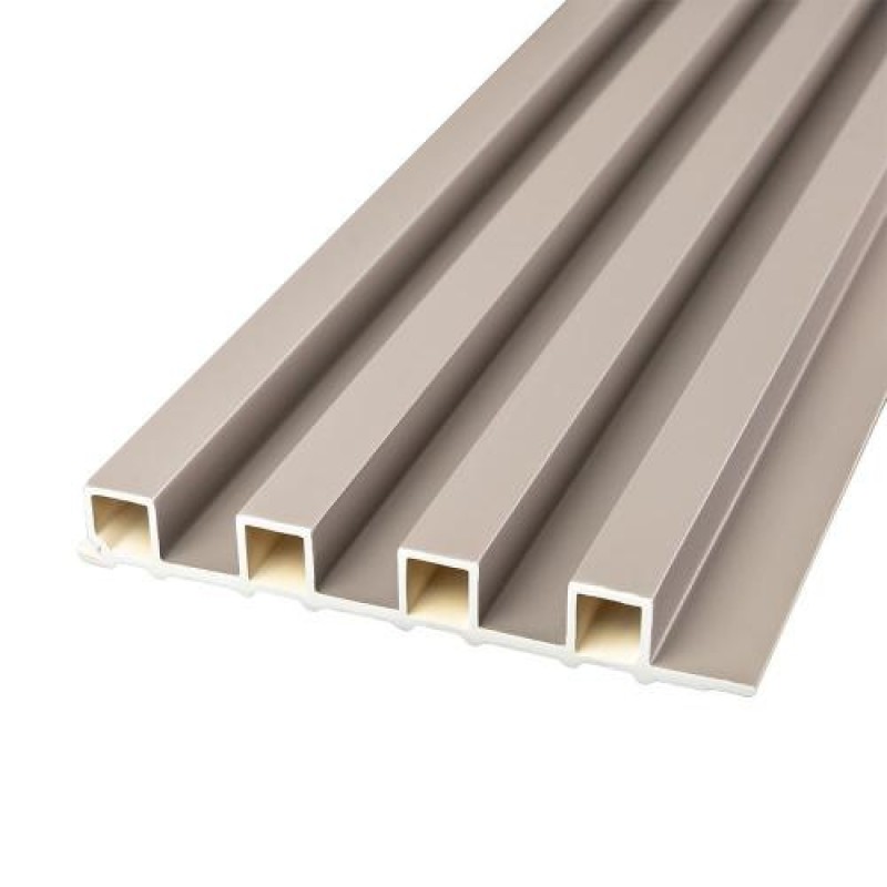 Декоративна стінова рейка Sticker Wall WPC Мокко 160x3000x23 мм (SW-00001859)