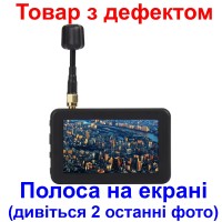 Міні FPV монітор 3 дюйми для відображення відеосигналу від дронів 5.8 ГГц DMKR LST806 (Товар з дефектом)