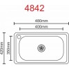 Миття кухонне з нержавіючої сталі Platinum 4842 САТИН 06 / 160 в інтернет супермаркеті PbayMarket!