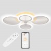 Стельова LED люстра Sunlight 5333/2+2 R білий