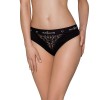 Трусики з широкою гумкою і мереживом Passion PS001 PANTIES black, size L в інтернет супермаркеті PbayMarket!