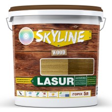 Лазур Skyline Lasur Wood декоративно-захисна для обробки дерева Горіх 5 л