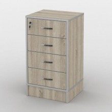 Тумба офісна Тиса Мебель ТМ-120 1 Сонома 75x35x40 см