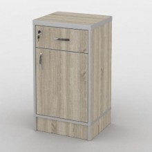 Тумба офісна Тиса Мебель ТМ-109 1 Сонома 76x35x40 см