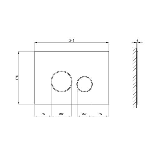 Панель Змиву Для Унітазу Qtap Nest Qt0111V1164Gw в інтернет супермаркеті PbayMarket!