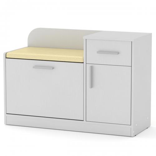 Тумба для взуття Компаніт ТО-4 Німфея альба (98х38х66 см) Тумба для взуття Компаніт ТО-4 Німфея альба (98х38х66 см)