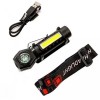 Налобний ліхтар на акумуляторі 2в1 KX-212 9074 Black HeadLight