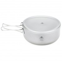 Казанок Robens Ori Titanium Pot with Plate Lid 0,8 л Сірий (1046-690339)