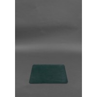 Килимок для мишки з натуральної шкіри 1.0 зелений краст BlankNote