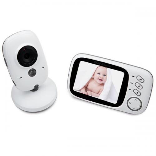 Відеоняня Baby Monitor VB603 / HD720P / 3.2 LCD з датчиком температури Білий (100235)