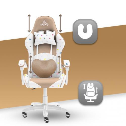 Комп'ютерне крісло Hell's Rainbow Beige