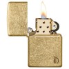 Запальничка бензинова Zippo Armor Tumbled Brass Series Flame 5,6х3,8х1,3 см Золотистий (46398)