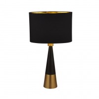 Настільна лампа Searchlight Tablelamp 33x58 см Чорний-мідь (SeEU2743BGO)
