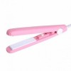 Випрямляч щипці Straightener Style Mini для укладання волосся та створення об'єму Рожевий