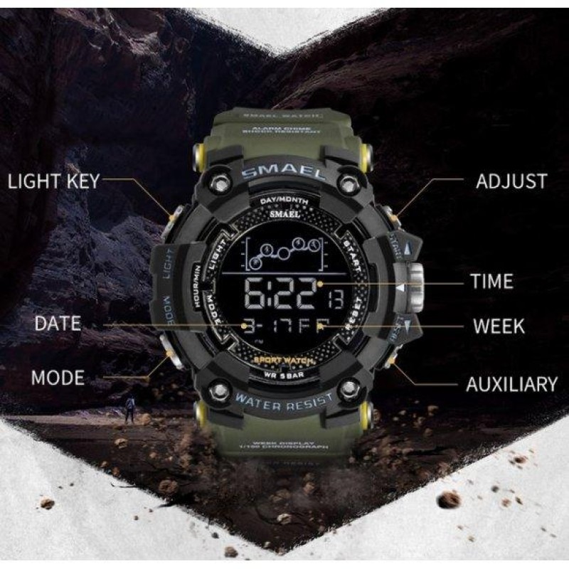 Чоловічий наручний годинник Smael Makro