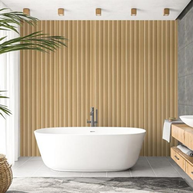 Декоративна рейка стінова 160*23*3000мм (D) SW-00001539 Sticker Wall Світло-коричнева