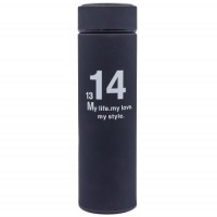 Термос сталевий Zelart 450ml 13,14 My life, my love, 52 Love D-014-BK Чорний