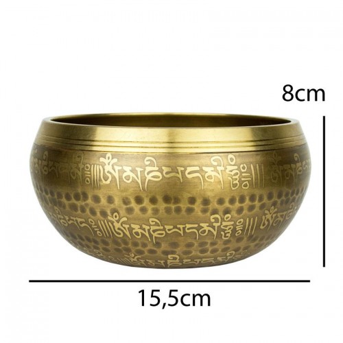 Тибетська співаюча чаша Singing bronze 15,5/15,5/8 см Бронзовий (26593) в інтернет супермаркеті PbayMarket!