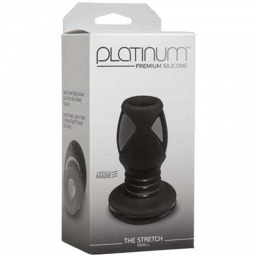 Анальний тунель Doc Johnson Platinum Premium Silicone — The Stretch — Small — Black в інтернет супермаркеті PbayMarket!