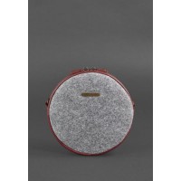 Кругла сумка BlankNote Сірий (BN-BAG-23-felt-vin)