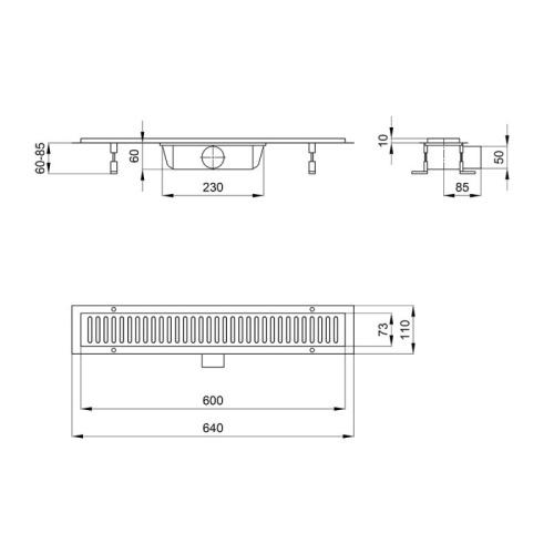 Лінійний трап Q-tap ​​FA304-600 QTDRYFA304600