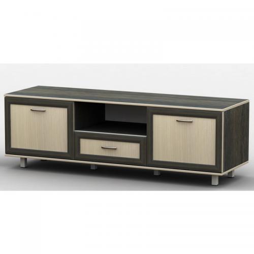 Тумба під телевізор Тиса Мебель ТВ-203 Венге Дуб молочний 44x45x180 см Тумба під телевізор Тиса Мебель ТВ-203 Венге Дуб молочний 44x45x180 см