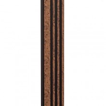 Декоративна стінова рейка Sticker Wall PS 2900x120x11 мм Чорно-коричневий (SW-00002140)