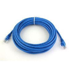 Патч-корд литий UTP Atcom RJ45 Cat.5e 15м синій