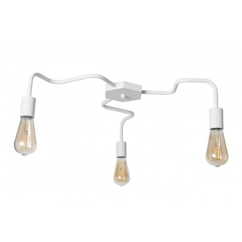 Люстра лофт MSK Electric Laminari стельова на три лампи NL 17503-3 WH