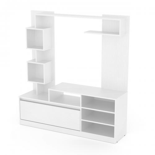 Стінка у вітальню Мілана Компанит білий Стінка у вітальню Мілана Компанит білий