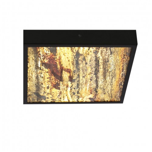 Стельовий світильник Candellux Luxan 29x29x5.5 см Чорний (10-06684) Стельовий світильник Candellux Luxan 29x29x5.5 см Чорний (10-06684)
