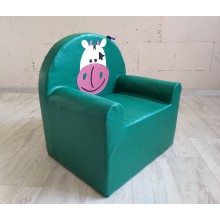 Крісло дитяче Tia-Sport Корівка 60х65х60 см зелений (sm-0480)