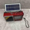 Радіо-ліхтар на сонячній батареї на акумуляторі Solar Charge S-1521BTS червоний