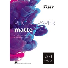 Фотопапір матовий Magic A4 190 г/м2 Білий 50 шт (10030)