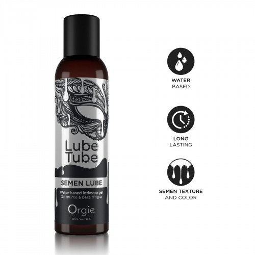 Лубрикант з імітацією сперми Orgie Lube Tube Semen Lube, 150 мл, водна основа, без смаку та запаху Лубрикант з імітацією сперми Orgie Lube Tube Semen Lube, 150 мл, водна основа, без смаку та запаху