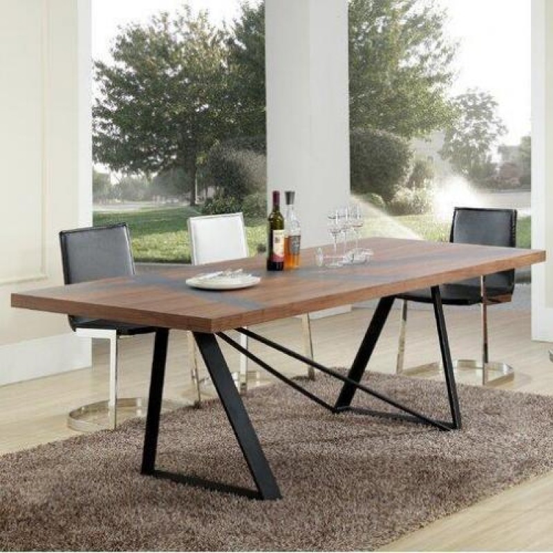 Обідній стіл у стилі Loft NS-1237 780x2020x950 мм Черный