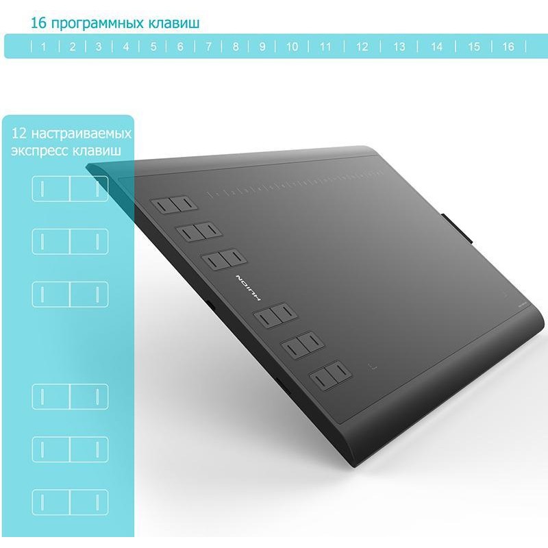 Графічний планшет Huion New 1060 Plus + рукавичка