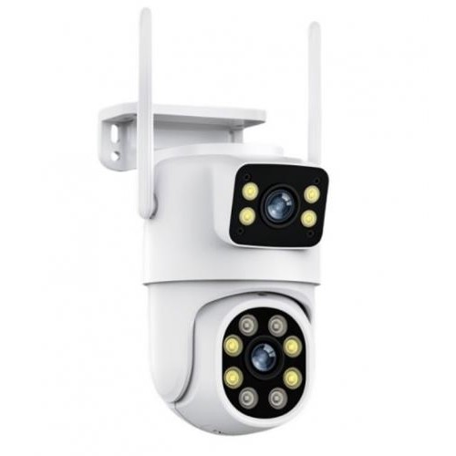 Камера відеоспостереження No Brand Q30-6MP Dual IP Camera Wi-Fi 6 Мп Білий (2390000024)