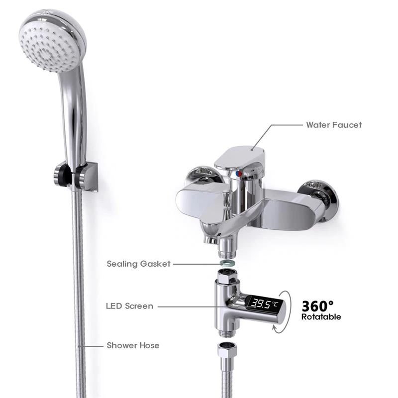 Датчик температури води - насадка на кран з LCD дисплеєм ZEAST LS-01