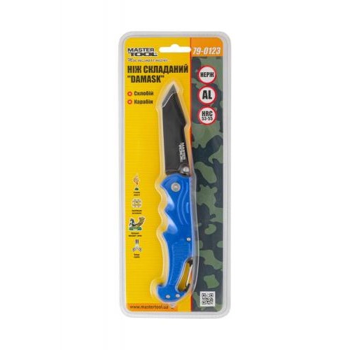 Ніж складаний MASTERTOOL GM DAMASK 204х33х12 мм чорне (79-0123) Ніж складаний MASTERTOOL GM DAMASK 204х33х12 мм чорне (79-0123)