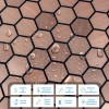 Самоклеюча алюмінієва плитка золоті стільники Sticker Wall 300х300х3 мм Різнокольоровий (SW-00001924)
