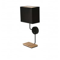 Бра Candellux Keto 21x48 см Чорно-бежевий (21-76854)