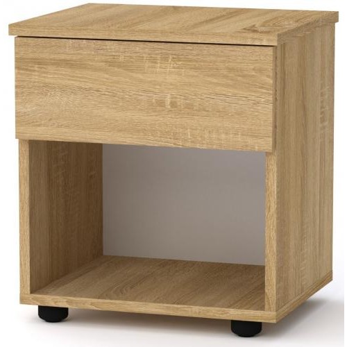 Тумбочка нічна Компанит ПКТ-8 Дуб сонома (40х33х44,2 см) Тумбочка нічна Компанит ПКТ-8 Дуб сонома (40х33х44,2 см)